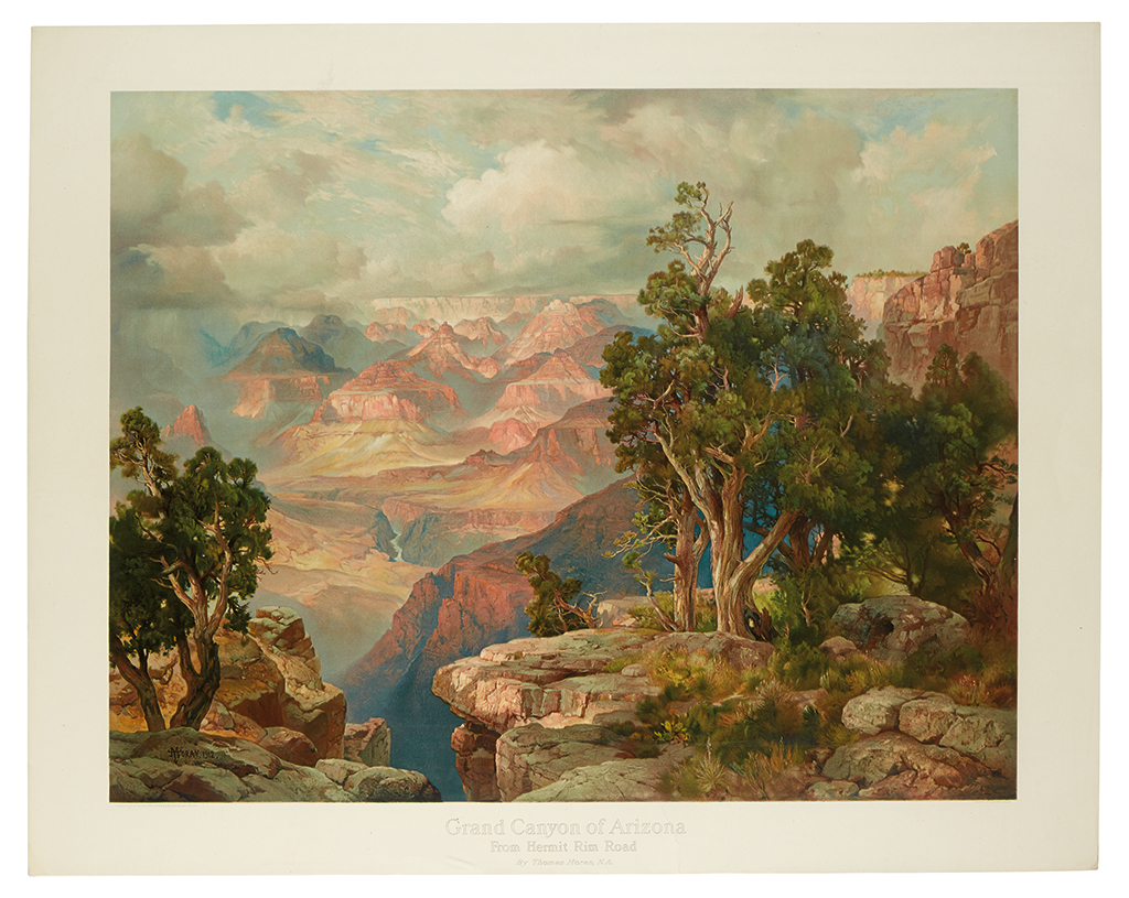 (GRAND CANYON.) Moran, Thomas. Grand Canyon of Arizona - From Hermit Rim Road.